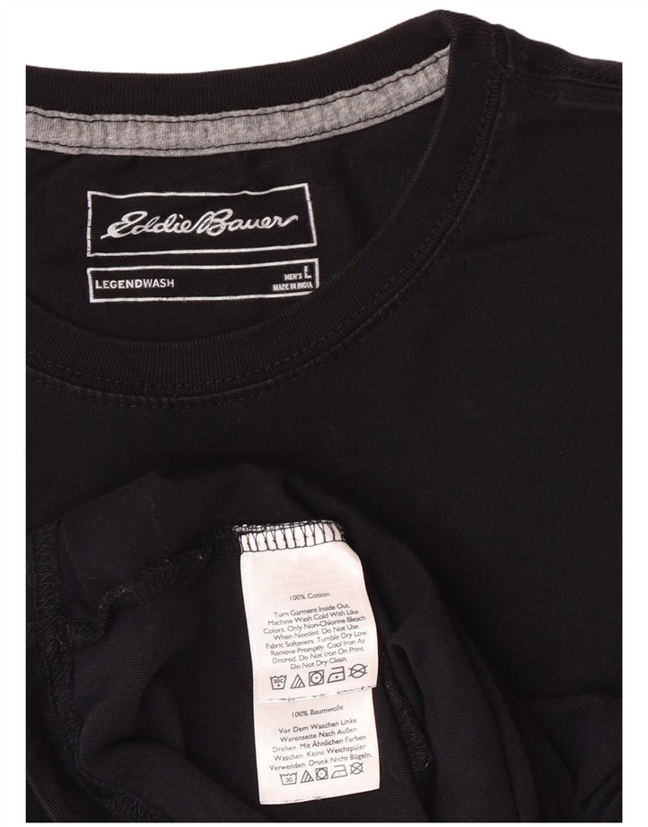 T-shirt da uomo EDDIE BAUER grande in cotone nero