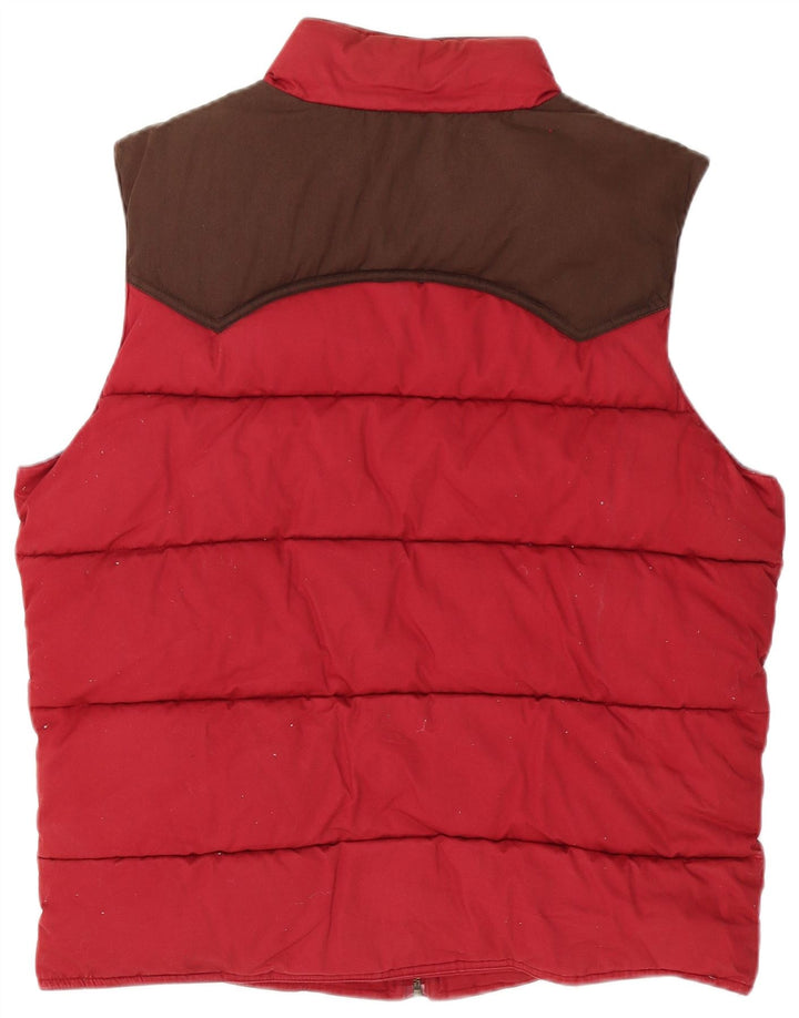 Gilet imbottito da uomo Ted Baker taglia 5 XL in cotone color block rosso