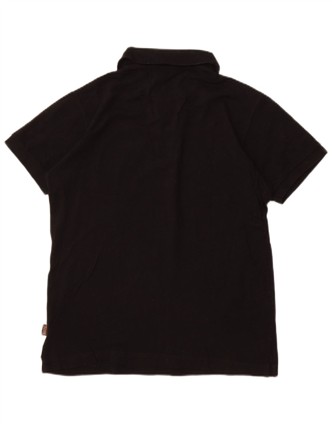 Polo da uomo RIFLE piccola in cotone nero