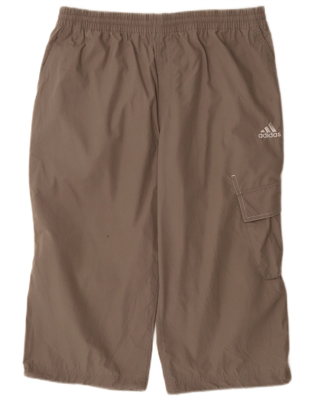 Pantaloni da tuta Adidas Capri Cargo da uomo in poliestere grigio medio