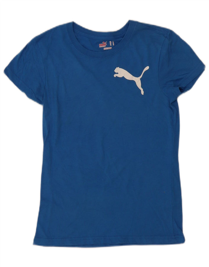 T-shirt grafica da donna PUMA Top UK 10 Small Blu