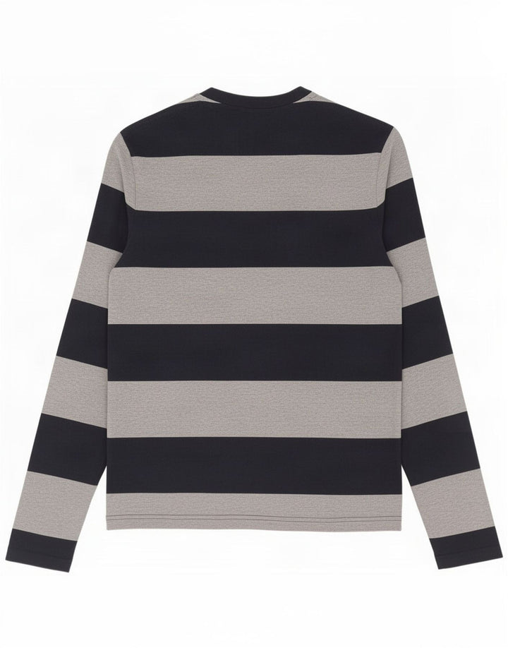 Jack Wills Mens Top manica lunga piccolo cotone a righe blu navy