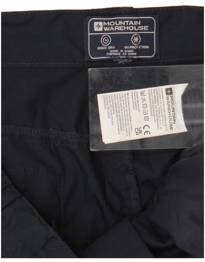 Pantaloncini cargo da uomo Mountain Warehouse W36 Large in poliestere blu navy