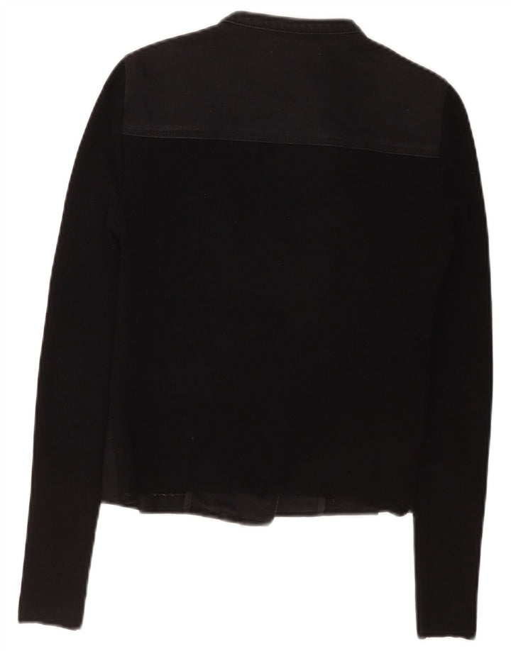 Giacca da motociclista corta da donna Karen Millen US 1 2XS Nera