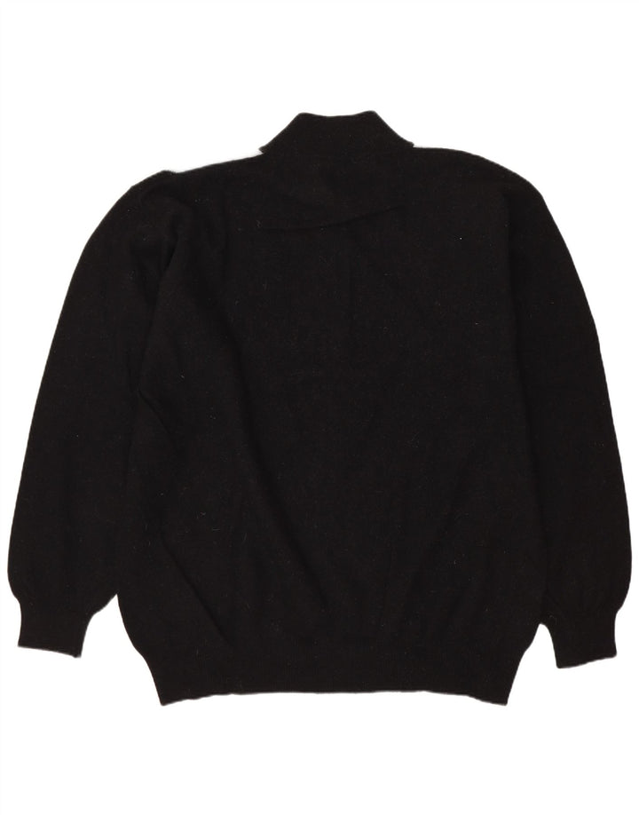 Conbipel Maglione da uomo Niama Zip Neck Jumper XL Nero Argyle/Diamond Wool