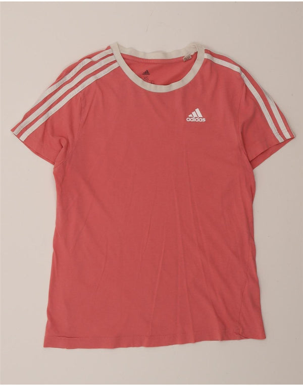 T-shirt Adidas da donna vestibilità ampia UK 4/6 XS cotone rosa