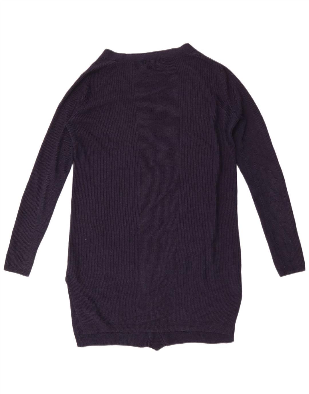 Maglione cardigan lungo da donna Marks & Spencer UK 14 medio blu navy