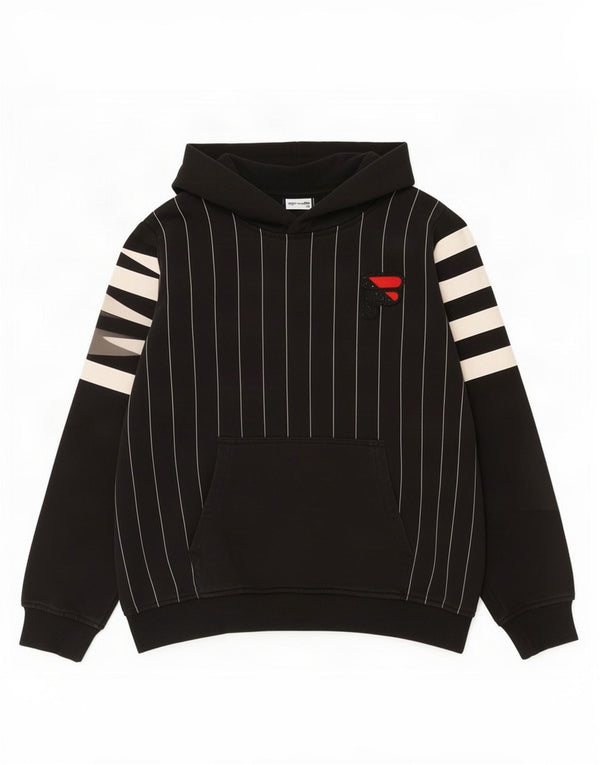 Felpa con cappuccio Fila da bambino 11-12 anni in cotone a righe nere