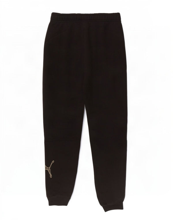 Puma Pantaloni da tuta con grafica da donna Joggers UK 14 Large Nero Cotone