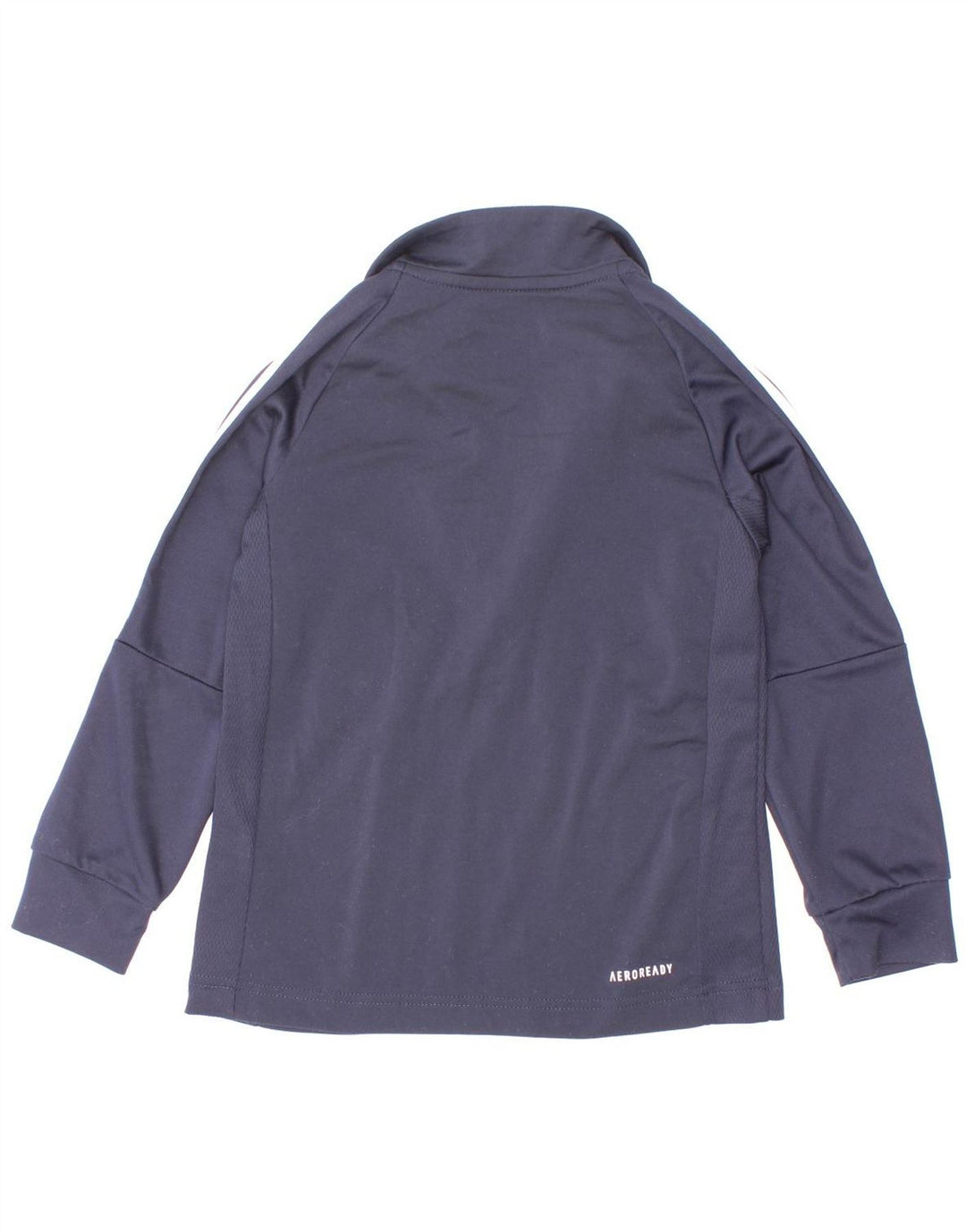 Top della tuta da ginnastica Adidas Aeroready Zip Neck Pullover da bambino 5-6 anni Blu navy