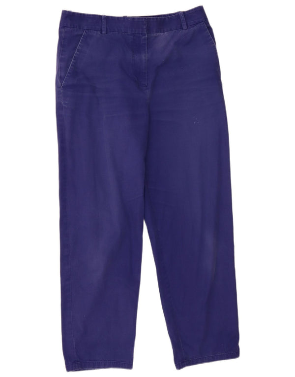 Pantaloni chino dritti da donna Cos UK 16 Large W32 L26 cotone blu