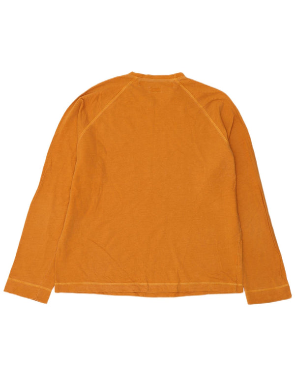 STEFANEL Mens Sweatshirt Jumper XL Orange Cotton