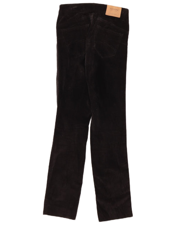 Pantaloni dritti in velluto a coste 753 da donna Carrera W28 L33 cotone nero