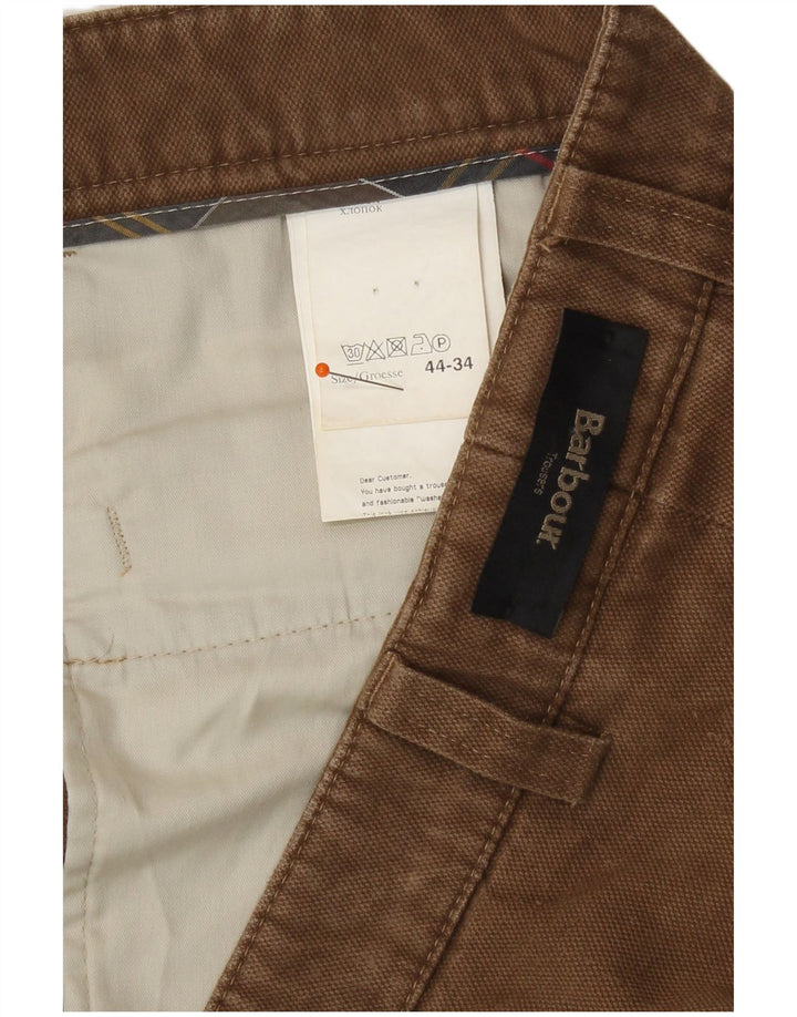 Pantaloni da abito dritti da uomo Barbour W44 L31 Beige
