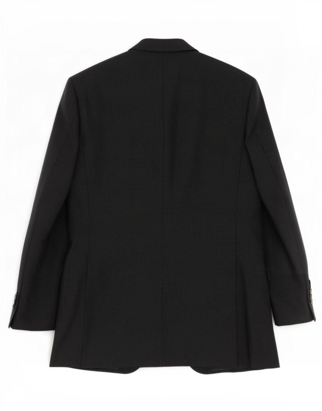 Giacca blazer da uomo a 2 bottoni Pal Zileri IT 50 grande lana gessata nera