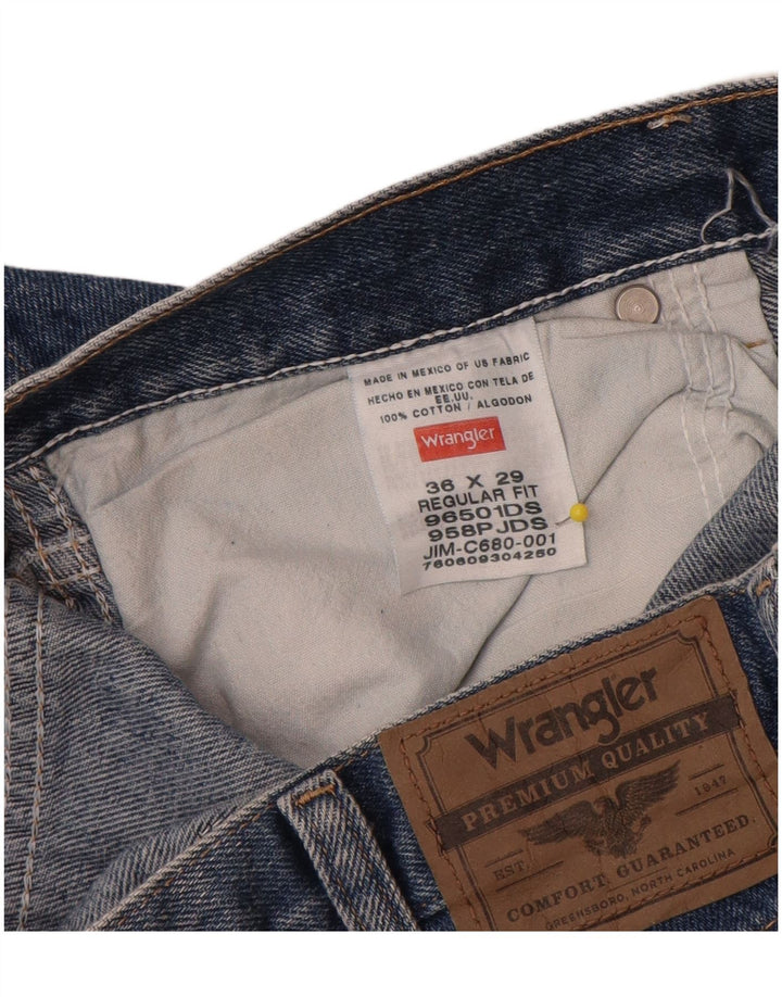 Jeans dritti da uomo Wrangler vestibilità regolare W36 L29 Blu