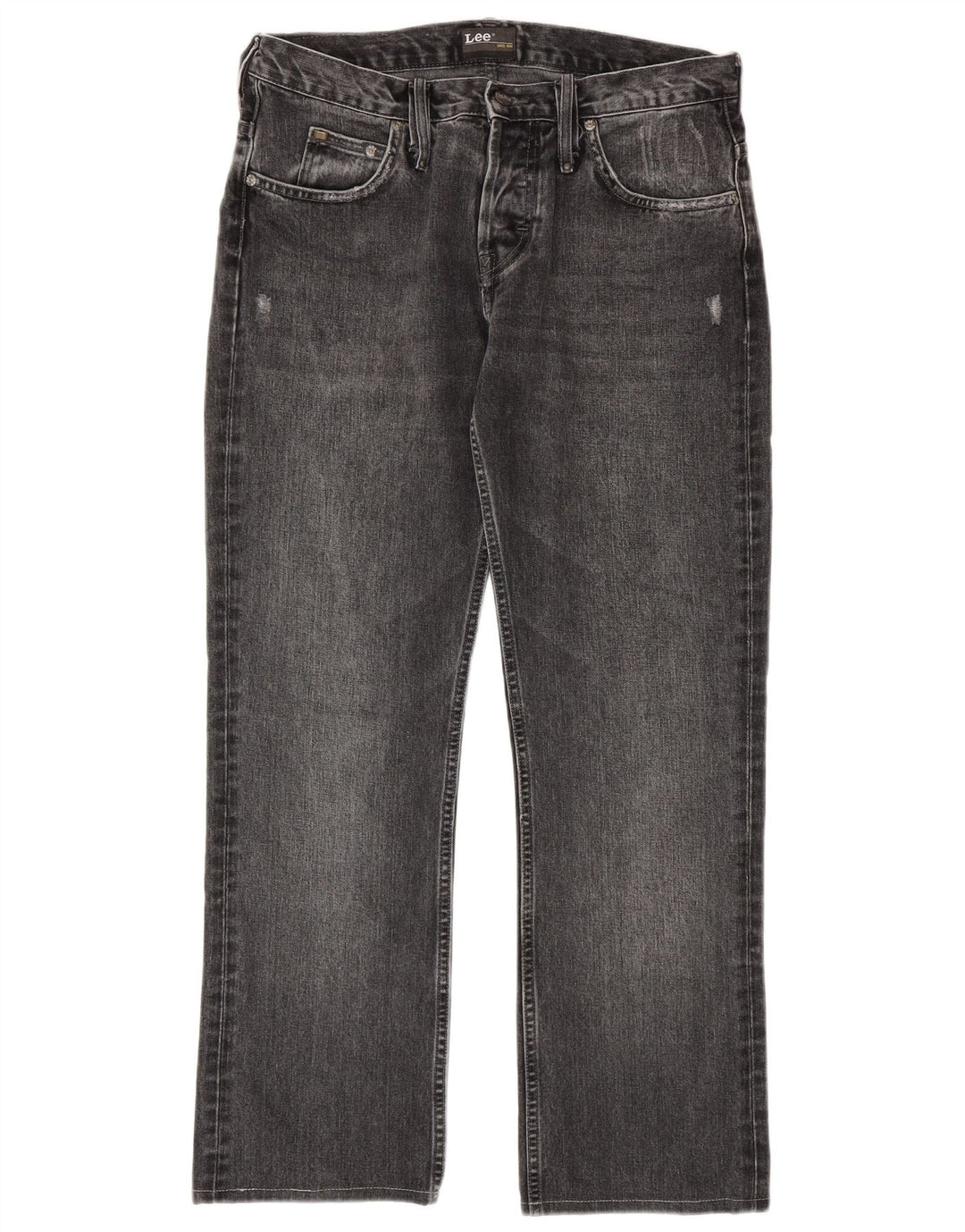 Jeans dritti invecchiati Knox da uomo LEE W32 L29 cotone grigio