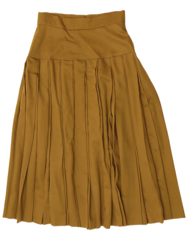 Gonna a pieghe a vita alta da donna Antonio Baldan IT 46 Large W28 Lana kaki