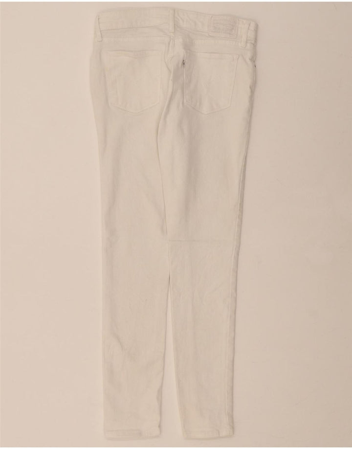 LEVI'S Womens 711 Skinny Jeans W26 L29 White Cotton Vintage Levi's and Second-Hand Levi's from Messina Hembry 
