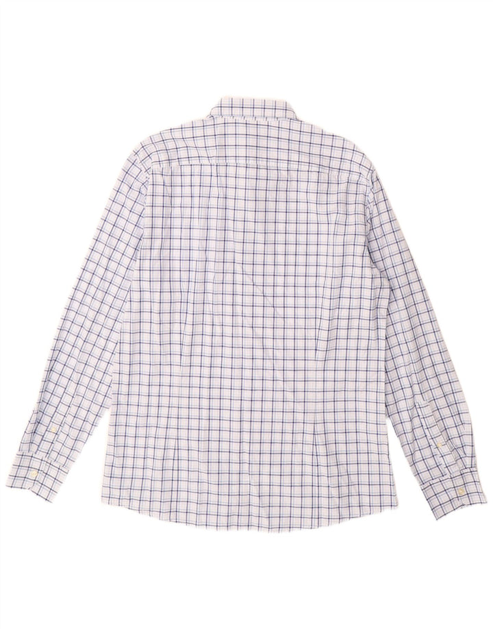 Camicia Benetton Uomo XL Blu Check Cotone