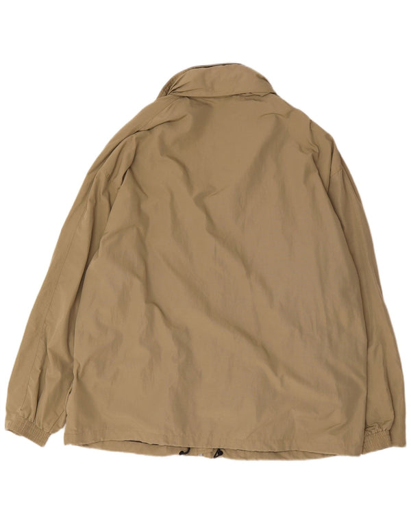 Giacca antipioggia da uomo Diadora con vestibilità ampia con cappuccio UK 40 Large Beige Poliammide