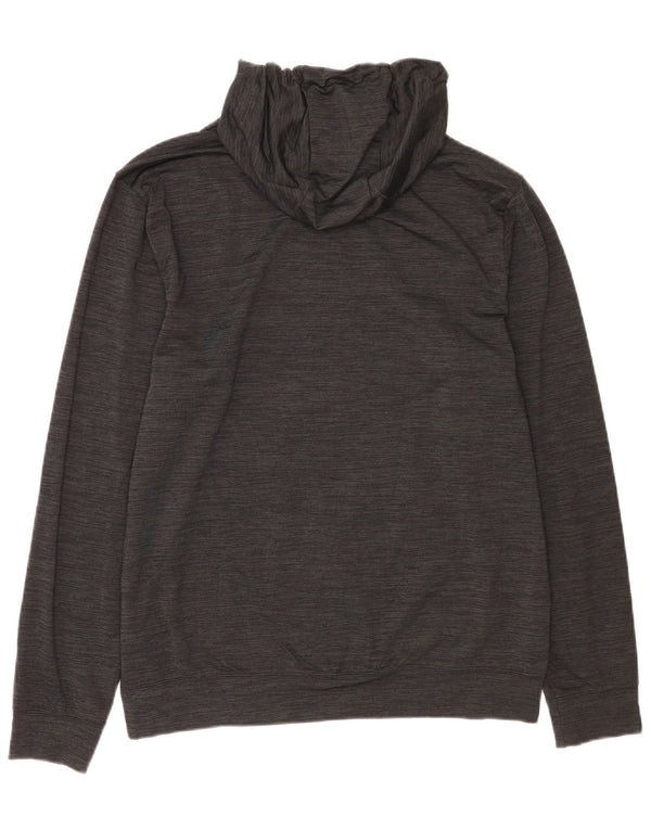 Felpa con cappuccio da uomo Puma Large nera in poliestere