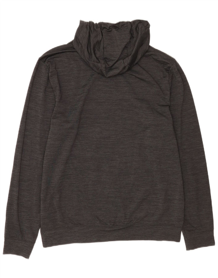 Felpa con cappuccio da uomo Puma Large nera in poliestere