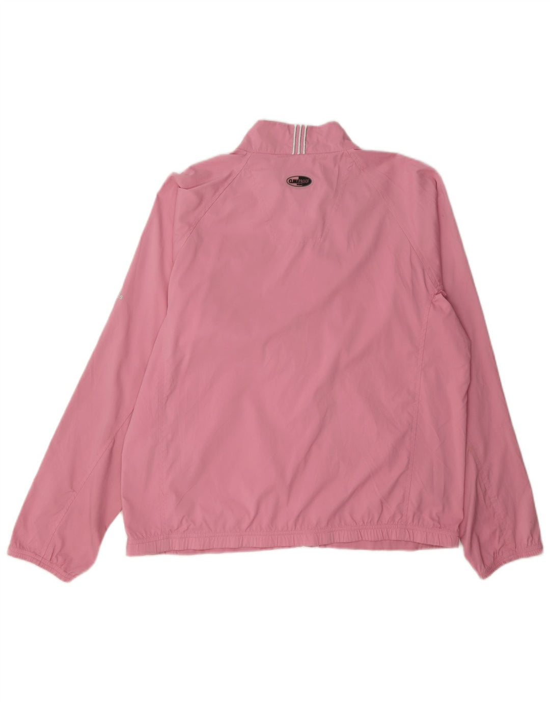 Giacca da tuta da donna Adidas Clima Proof UK 14 poliestere rosa medio