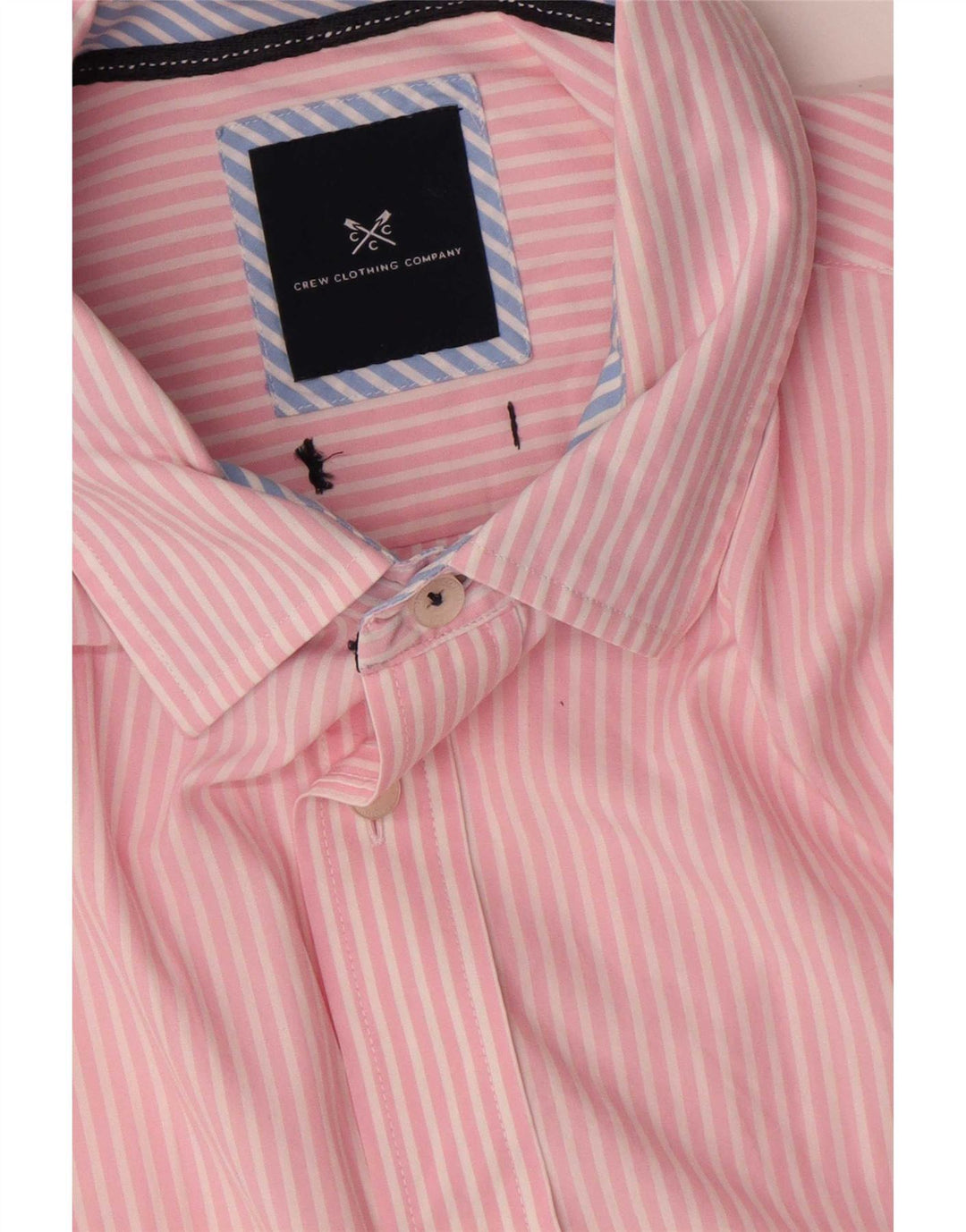 Crew Clothing Camicia da uomo grande gessato rosa