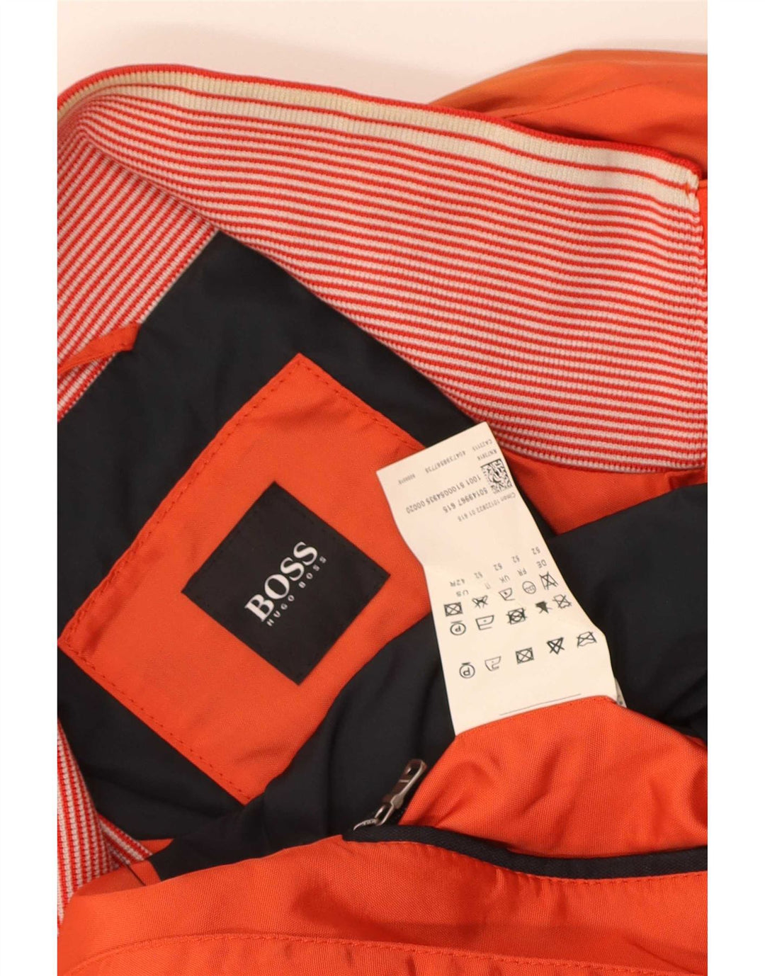 Giubbotto bomber corto da uomo Hugo Boss EU 52 XL arancione poliammide