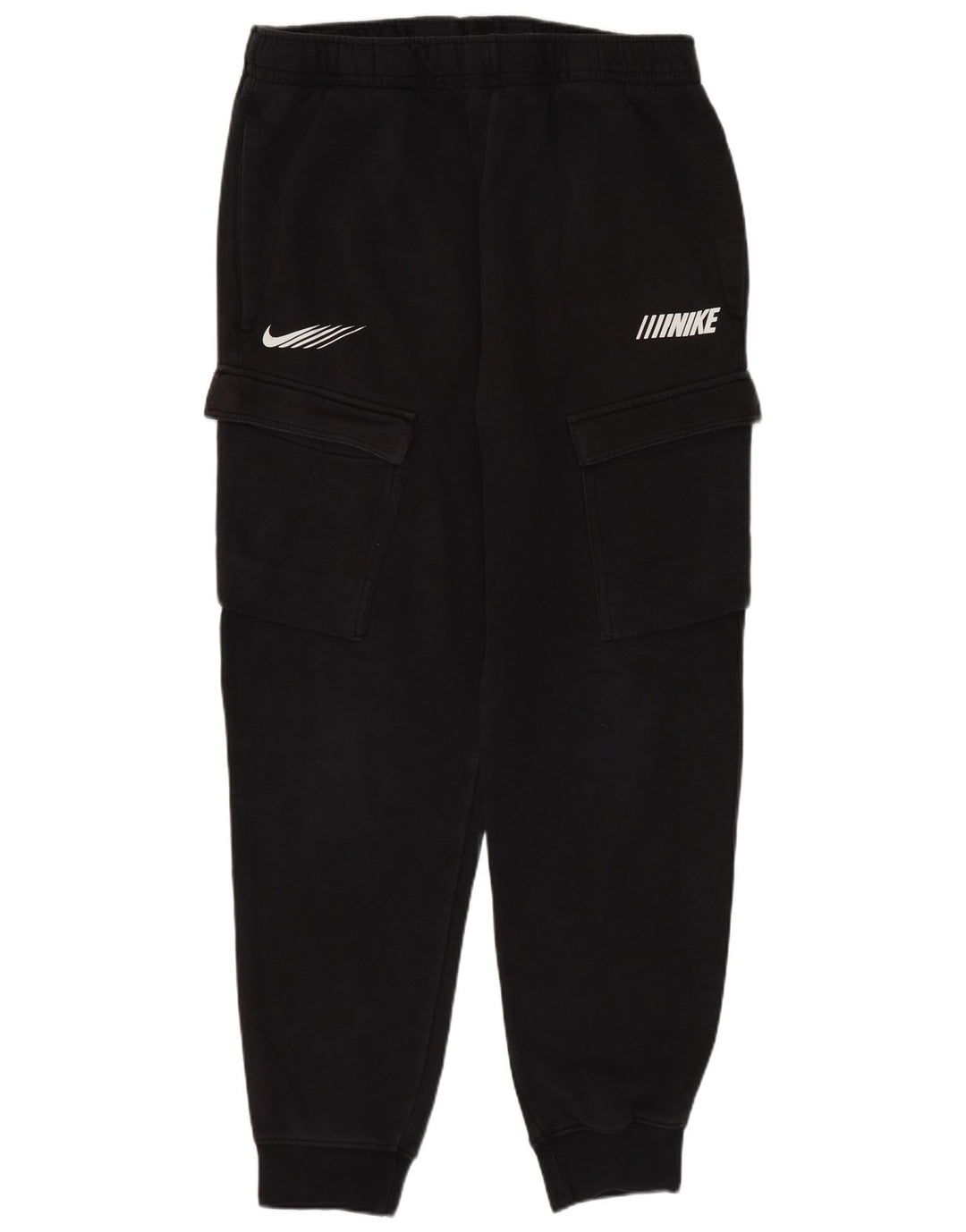 Pantaloni da tuta Nike Graphic Cargo da uomo, pantaloni da jogging, cotone medio nero