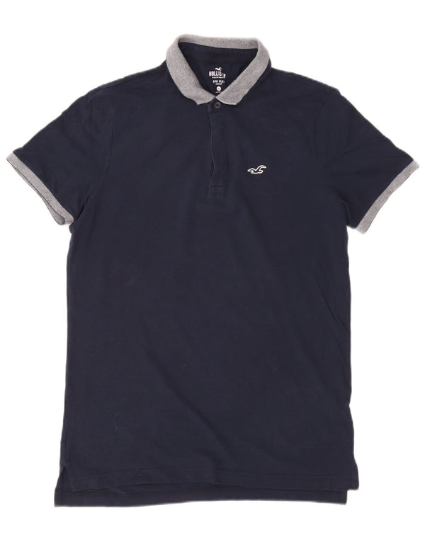 Polo da rugby da uomo Hollister media blu navy