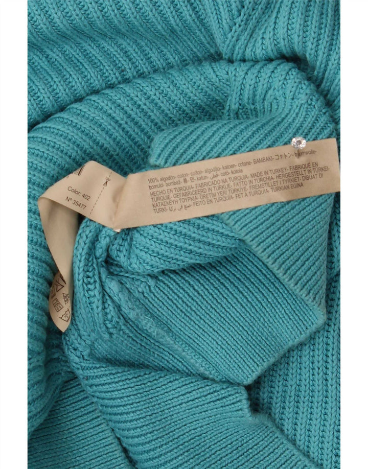 Massimo Dutti Maglione da donna oversize con scollo a V UK 14 Blu medio