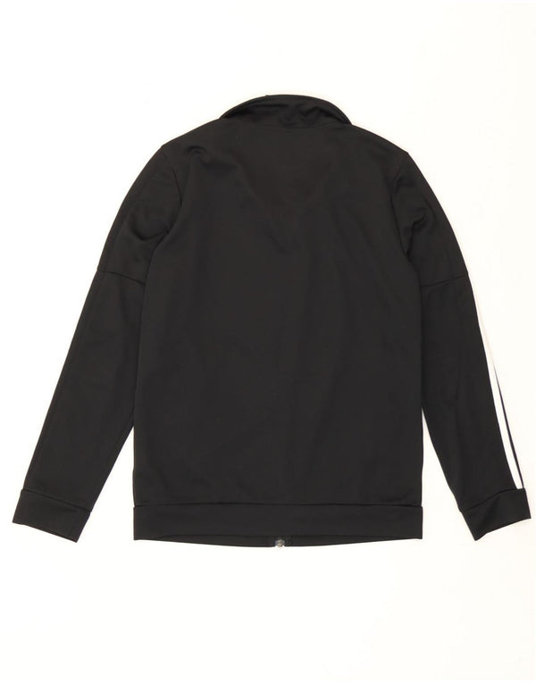 Giacca superiore della tuta da donna Adidas UK 12/14 poliestere nero medio
