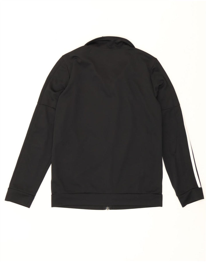 Giacca superiore della tuta da donna Adidas UK 12/14 poliestere nero medio