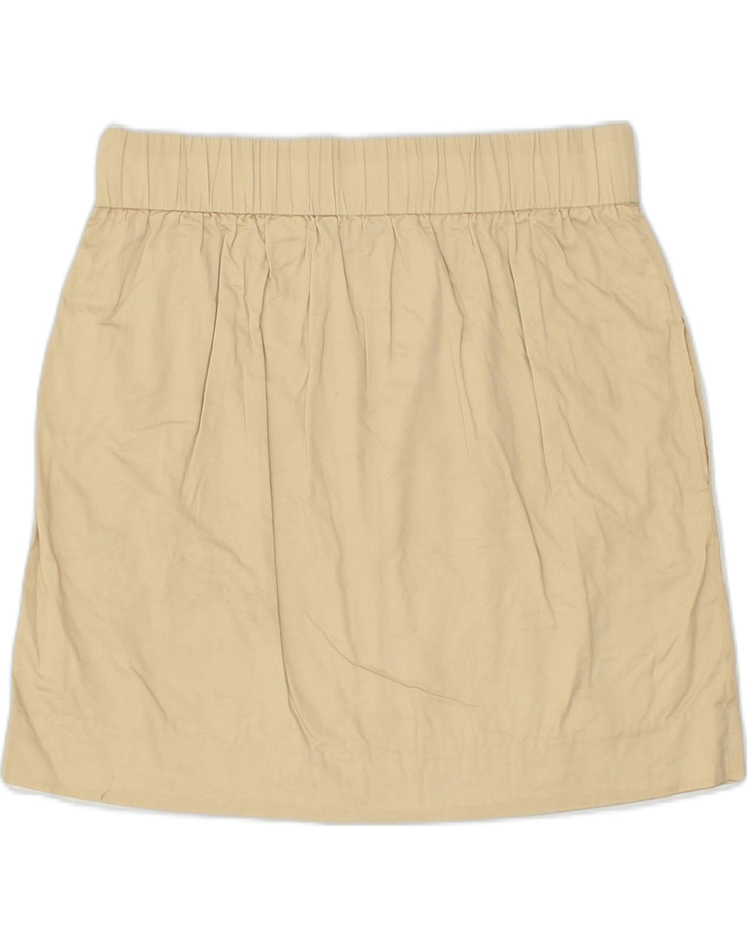 J. CREW Womens Straight Skirt US 4 Small W28 Beige Cotton | Vintage J. Crew | Thrift | Second-Hand J. Crew | Used Clothing | Messina Hembry 