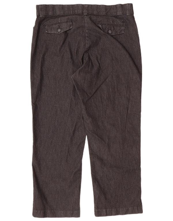 Pantaloni casual dritti Petite da donna LEE US 20 3XL W40 L28 Cotone grigio