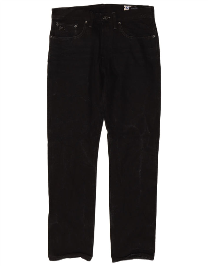Jeans dritti da uomo G-Star W33 L32 cotone nero