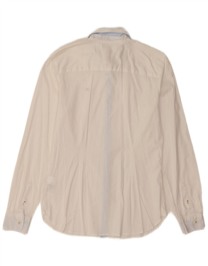 Camicia aderente da donna Tommy Hilfiger US 8 cotone bianco medio
