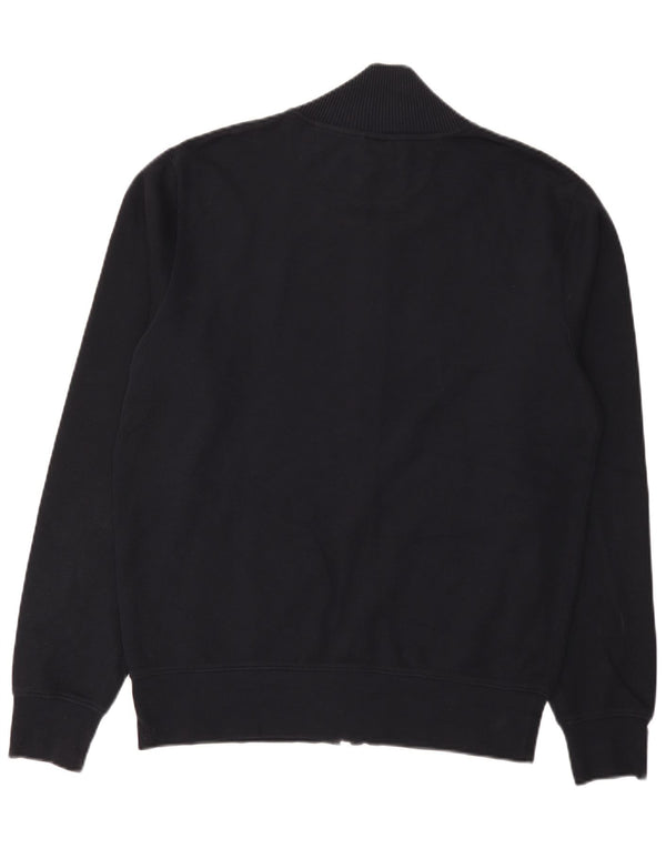Gant Maglione cardigan con zip intera da uomo grande cotone blu navy