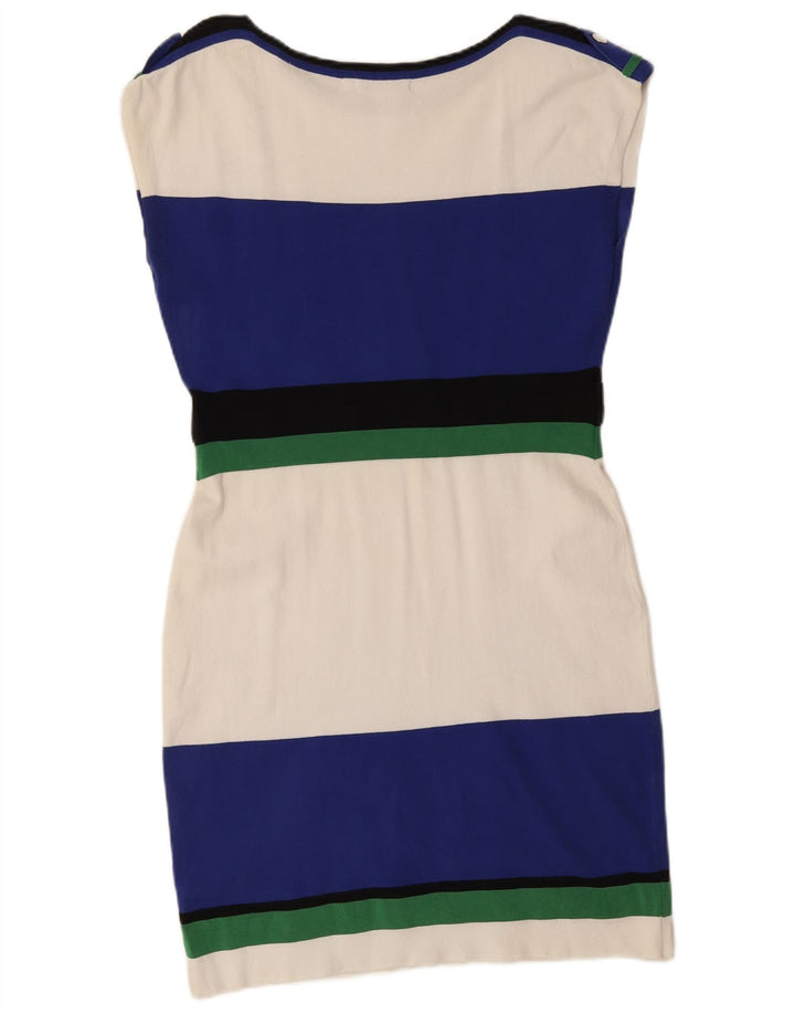 Abito tubino oversize da donna Karen Millen US 4 piccolo a righe multicolore