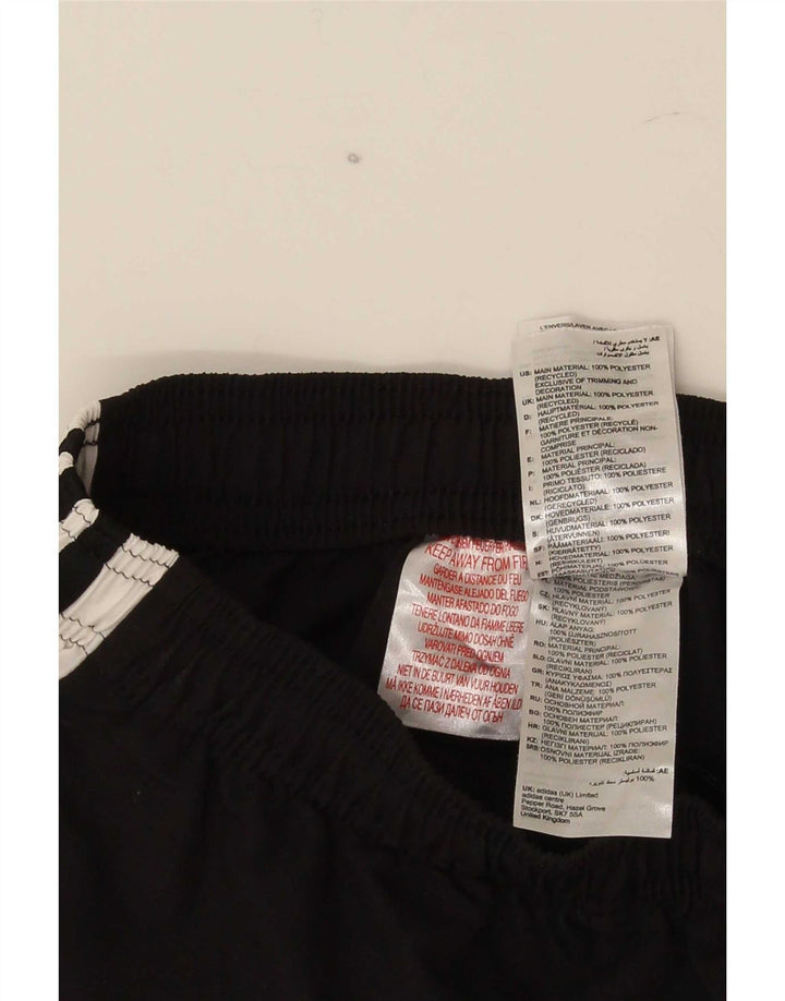 Pantaloncini sportivi Adidas da ragazzo con grafica 11-12 anni in poliestere color block nero