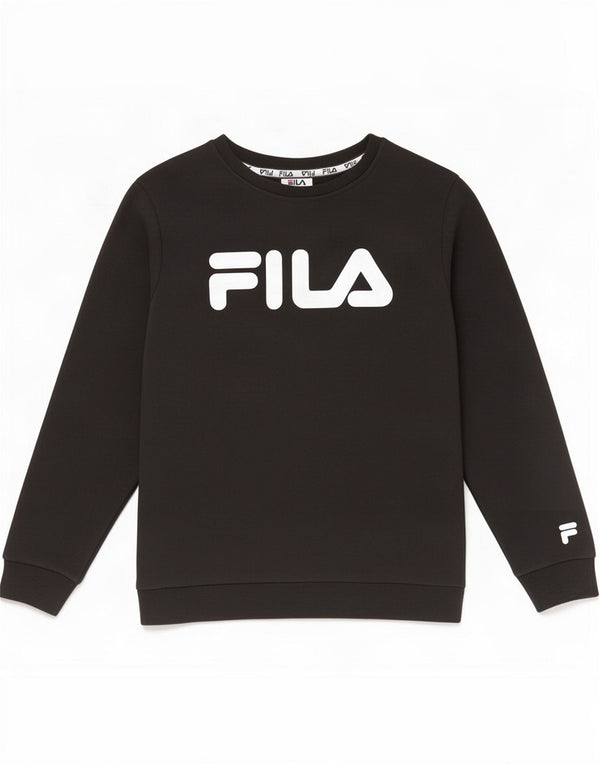 Felpa grafica da donna Fila Jumper UK 10 Small Black Cotton