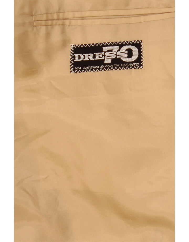 Abito vintage da uomo doppio petto in 2 pezzi medio W34 L31 Beige