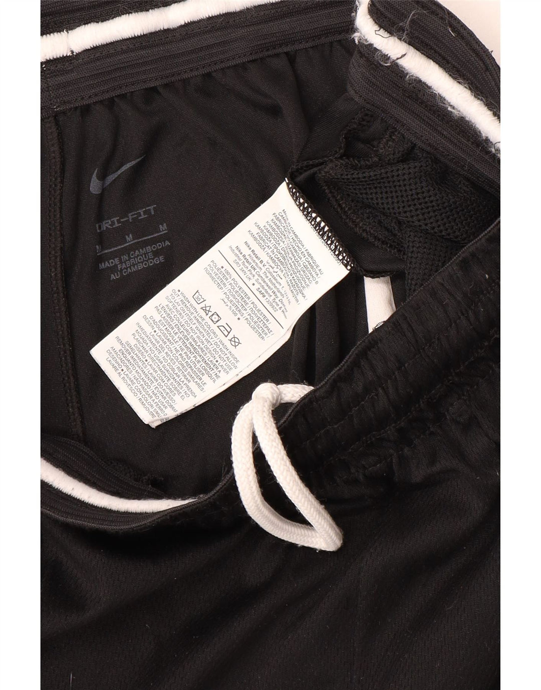 Pantaloncini sportivi Nike Dri Fit Graphic da uomo in poliestere nero medio