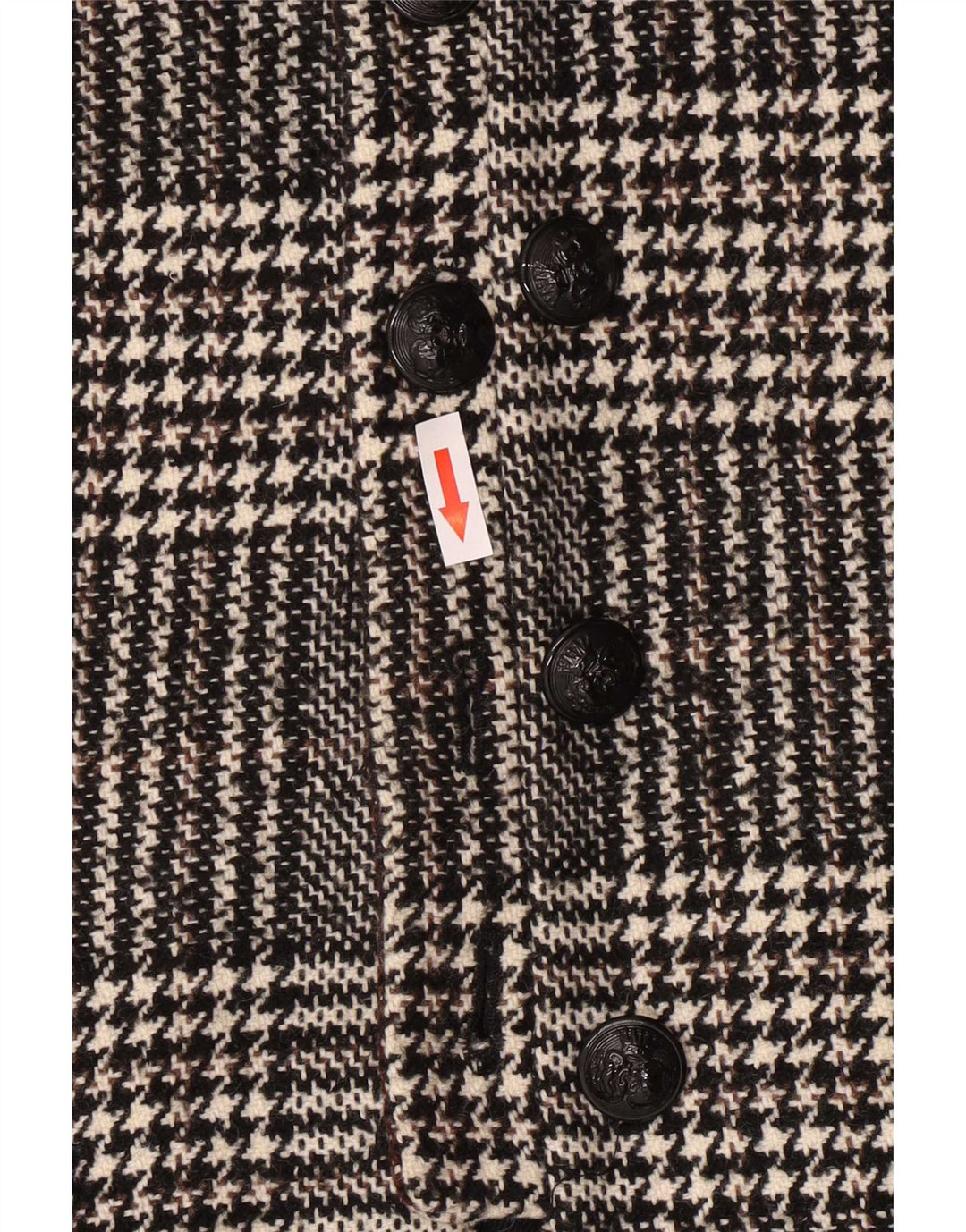 Soprabito da donna Zara UK 12 Acrilico pied de poule grigio medio