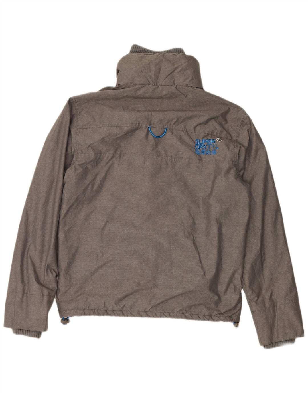 Giacca a vento da uomo SUPERDRY Windcheater UK 38 Nylon grigio medio