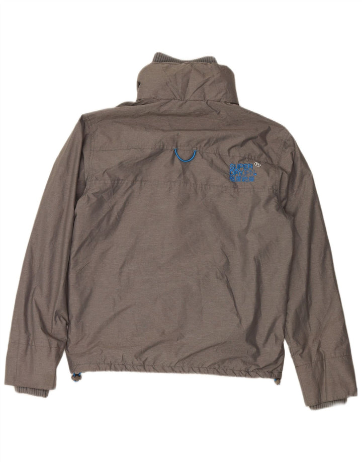 Giacca a vento da uomo SUPERDRY Windcheater UK 38 Nylon grigio medio