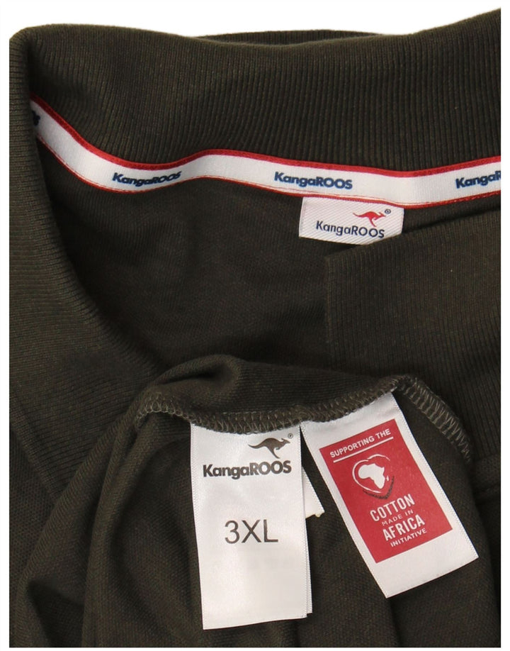 Polo da uomo Kangaroos 3XL cotone kaki