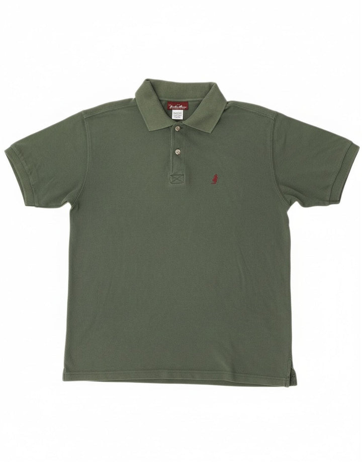 Polo da uomo Marlboro Classics in cotone verde medio